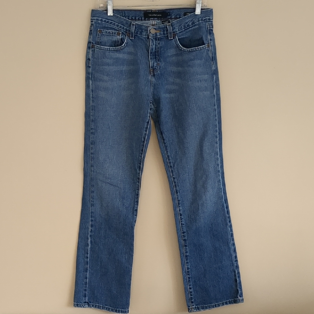 Size 8 Calvin Klein Jeans 100% Cotton Blue Denim Bootcut